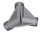 Exel Roof end connector 120/90 D