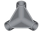 Exel Corner connector 90/90 E